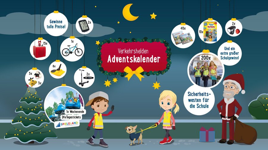 Besuchen Sie ab dem 1. Dezember täglich unseren Adventskalender mit vielen tollen Preisen für Kinder und die ganze Familie! Jetzt Türchen öffnen!